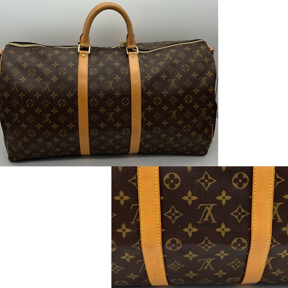 ❌SOLD❌Authentic Louis Vuitton monogram Keepall Bandoliere 55 - Picture 5 of 17